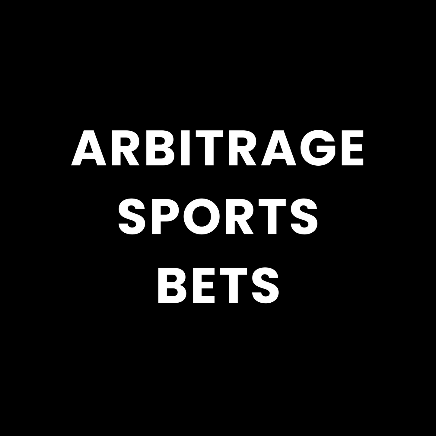 Arbitrage Sports Bets